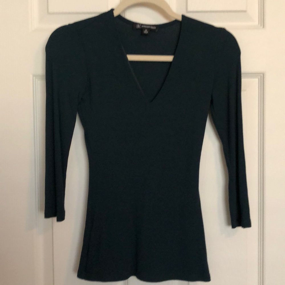 INC 3/4 Sleeve V-Neck Shirt